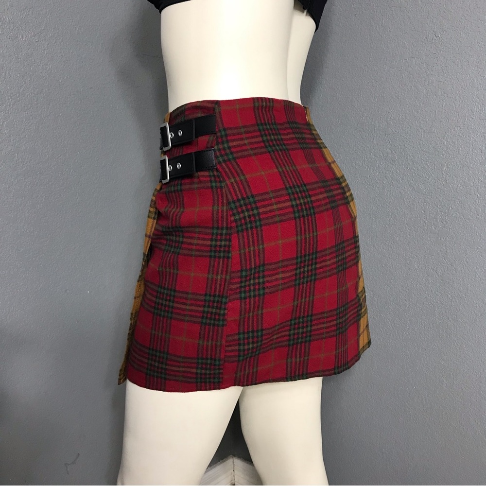 Women’s Flannel Buffalo Plaid Mini Skirt Size Small